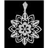 Image 1 : 14KW Gold Diamond Flower Pendant