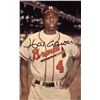 Image 2 : HANK AARON SIGNED and FRAMED BASEBALL PHOTO (HOFPM COA)