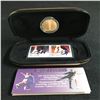 Image 2 : 2001 WORLD FIGURE SKATING CHAMPIONSHIPS STAMP & 24KT GOLD PLATED MEDALLION SET