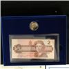 Image 2 : 1996 CANADA'S $2 PROOF COIN & BANK NOTE SET (ROYAL CANADIAN MINT)