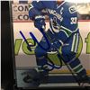 Image 2 : DANIEL SEDIN SIGNED UPPER DECK CARD w/ 2012 CANUCKS HOCKEY PUCK DISPLAY