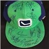 Image 2 : VANCOUVER CANUCKS TEAM SIGNED BALL CAP w/ RONNING, WELLWOOD, KEARNS...)