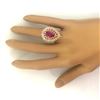 Image 6 : 4.78 CTW Natural Ruby 14K Solid Rose Gold Diamond Ring