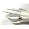 Image 4 : 2.90 CTW Natural Ruby And Diamond Ring 18K Solid Yellow Gold