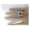 Image 5 : 6.60 CTW Natural Tourmaline 14K Solid Yellow Gold Diamond Ring
