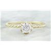 Image 1 : 0.50 CTW Diamond 18K Yellow Gold Solitaire Engagement Ring