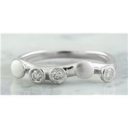 0.20 CTW 18K White Gold Diamond Ring