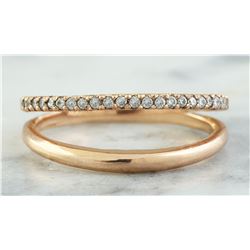 0.25 CTW 18K Rose Gold Diamond Ring
