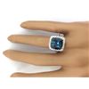 Image 5 : 7.91 CTW Natural Topaz 18K Solid White Gold Diamond Ring