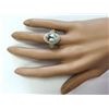 Image 4 : 5.00 CTW Natural Blue Aquamarine And Diamond Ring In 14k Yellow Gold