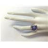 Image 4 : 6.89 CTW Natural Blue Tanzanite And Diamond Ring 18K Solid Rose Gold
