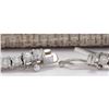 Image 3 : 14.86 CTW Natural Aquamarine And Diamond Necklace In 14K White Gold
