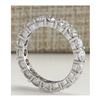 Image 3 : 2.70 CTW Natural Diamond Ring In 18K Solid White Gold