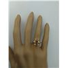 Image 5 : 2.26 CTW Morganite 14K Yellow Gold Diamond Ring