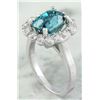 Image 3 : 6.95 CTW Zircon 18K White Gold Diamond Ring