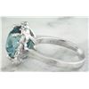 Image 6 : 6.95 CTW Zircon 18K White Gold Diamond Ring