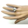 Image 4 : 4.75 CTW Natural Aquamarine And Diamond Ring In 14k Yellow Gold
