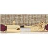 Image 3 : 53.68 CTW Natural African Ruby And Diamond Necklace In 14K Yellow Gold