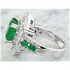 Image 3 : 5.75 CTW Emerald 14K White Gold Diamond Ring