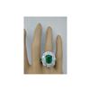 Image 6 : 5.75 CTW Emerald 14K White Gold Diamond Ring