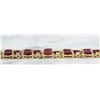 Image 4 : 37.96 CTW Ruby 18K Yellow Gold Diamond Bracelet