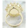 Image 4 : 13.95 CTW Opal 18K Yellow Gold Diamond Ring