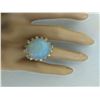 Image 5 : 13.95 CTW Opal 18K Yellow Gold Diamond Ring
