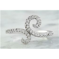 0.40 CTW 18K White Gold Diamond Ring