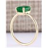 Image 4 : 1.40 CTW Natural Emerald Ring In 18K Yellow Gold