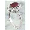 Image 4 : 2.81 CTW Ruby 14K White Gold Diamond Ring