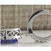 Image 2 : 3.97 CTW Natural Tanzanite And Diamond Earrings 14K Solid White Gold