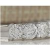 Image 2 : 2.56 CTW Natural Diamond Ring In 14K Solid White Gold