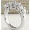 Image 3 : 2.56 CTW Natural Diamond Ring In 14K Solid White Gold