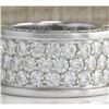 Image 1 : 4.20 CTW Natural Diamond Ring In14k Solid White Gold