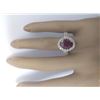 Image 5 : 3.98 CTW Natural Ruby 18K Solid Yellow Gold Diamond Ring