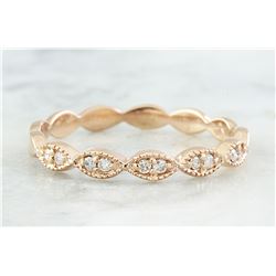 0.15 CTW Diamond 18K Rose Gold Ring