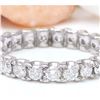 Image 1 : 1.50 CTW Natural Diamond 18K Solid White Gold Ring
