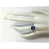 Image 4 : 3.75 CTW Natural Blue Tanzanite And Diamond Ring In 18K White Gold