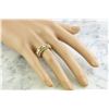 Image 5 : 0.62 CTW Emerald 18K Yellow Gold Diamond Ring