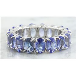 5.78 CTW Tanzanite 18K White Gold Ring