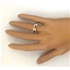 Image 6 : 1.30 CTW Natural Ruby 18K Solid Yellow Gold Diamond Ring