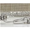 Image 2 : 7.00CTW Natural Diamond Bracelet In 14K Solid White Gold