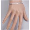 Image 3 : 7.35 CTW Natural Diamond Bracelet In 18K White Gold