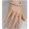 Image 3 : 7.00CTW Natural Diamond Bracelet In 18K Solid White Gold