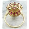 Image 4 : 4.40 CTW Ruby 18K Yellow Gold Diamond Ring