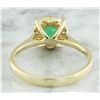 Image 3 : 0.62 CTW Emerald 18K Yellow Gold Diamond Ring