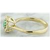 Image 4 : 0.62 CTW Emerald 18K Yellow Gold Diamond Ring