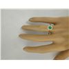 Image 6 : 0.62 CTW Emerald 18K Yellow Gold Diamond Ring