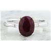 Image 1 : 1.70 CTW Ruby 18K White Gold Diamond Ring