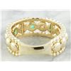 Image 4 : 0.62 CTW Emerald 14K Yellow Gold Diamond Ring